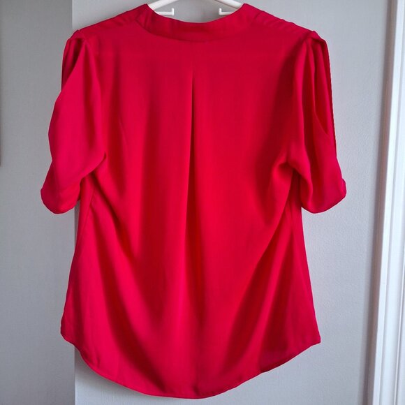 Le Chateau Pink Short Sleeve Blouse - Picture 2 of 6